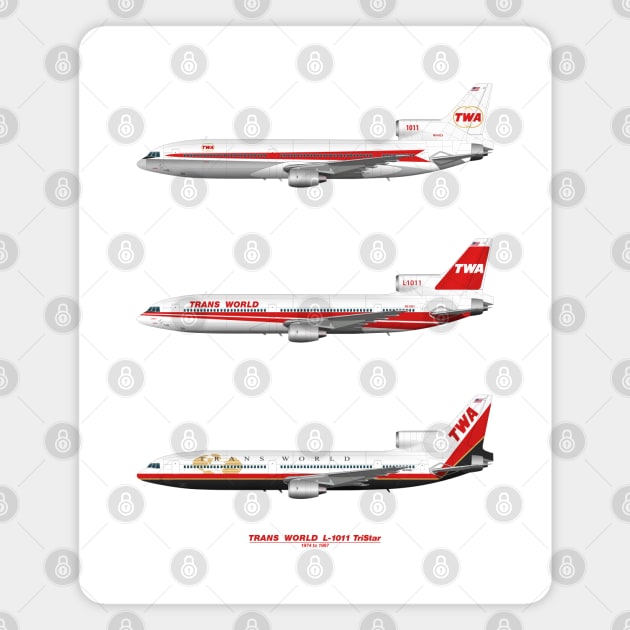 TWA tristars Magnet by SteveHClark